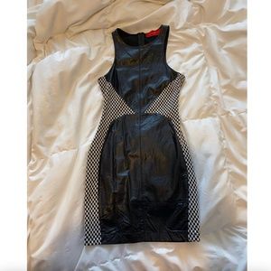 Akira Chicago Red Label Black & White Dress